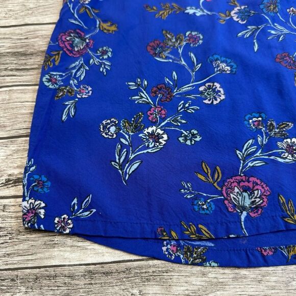 Old Navy Women's Floral Racerback Shift Dress S SM Small TALL ST Blue White Pink - Picture 7 of 11